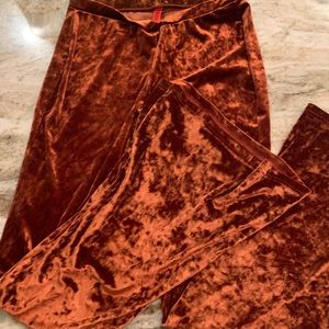 Flare velvet pants